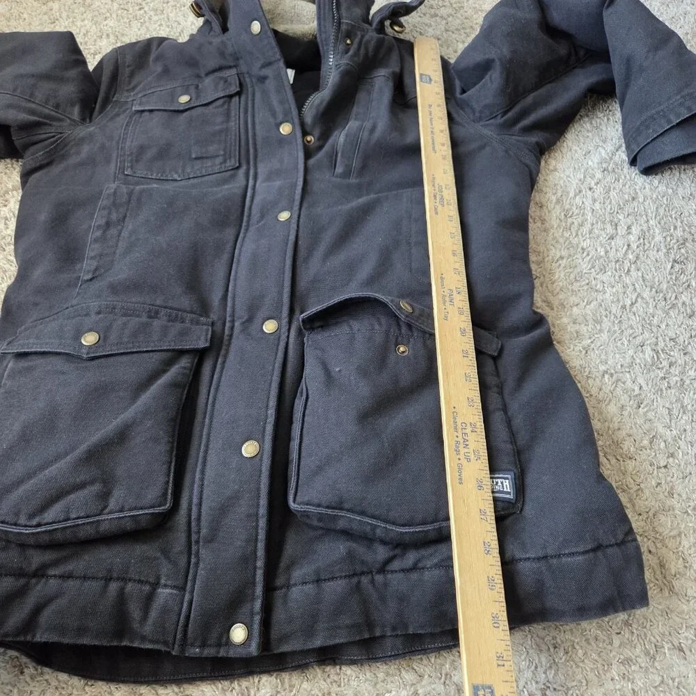 Duluth Trading Superior Fire Hose Insulated Parka Winter Coat Women’s XL Black - Picture 6 of 8